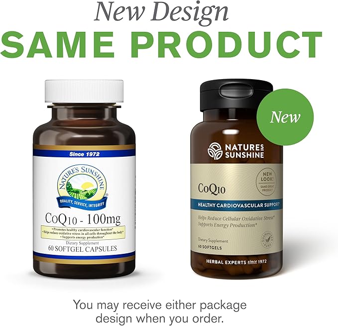 Nature's Sunshine CoQ10-60 Softgel Capsules