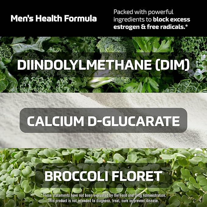 SMNutrition Men's DIM Supplement with Calcium D-Glucarate | Male Hormone Balancing Bundle with DIM Complex for Men (60 Servings) and Vegan Gluten Free Non-GMO CDG Supplement (90 Servings)