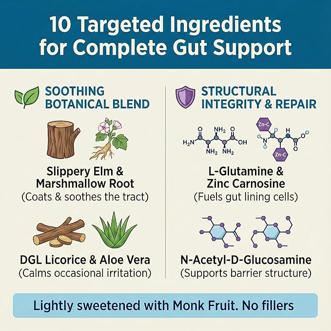 Balance ONE 2-Month Complete Digestive Support Bundle – Intestinal Barrier &amp Microbiome Kit – Includes 2X RevivaGut Powder &amp 1x Daily Probiotic (3 Pieces)