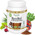 MacroLife Naturals MacroMeal Chocolate Vegan Protein Powder 25g + Superfood Greens 3 Billion Probiotics &amp Fiber for Lasting Energy - Plant Based Shake &amp Smoothie Mix Non-GMO Gluten-Free - 15