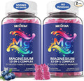Magnesium 12 in 1 Complex Magnesium Complex Gummies 500mg Supplement for Women Men Chelated Calm Sleep Magnesium Glycinate Citrate Malate w/L-Theanine Ashwagandha Pre &amp Pro for Muscle &amp Gut