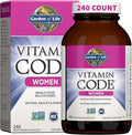 Garden of Life Multivitamin for Women Vitamin Code Women's Multi - Whole Food Womens Multi Vitamins Iron Folate not Folic Acid Vitamin A and Probiotics for Womens Energy 240 Vegetarian Capsules
