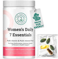 Daily 7 Essentials Women's Vitamin Pack -7 Pack Complete Women's Multivitamin Packet with Energy Metabolism Immune System Female Health Support with Probiotics More