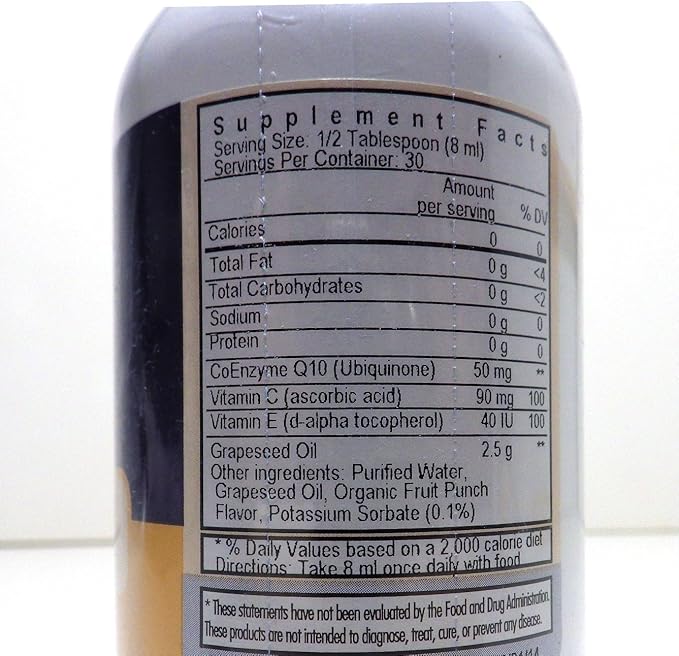 Coenzyme Q10 Advanced Liquid Formula - 8 Fl. Oz.