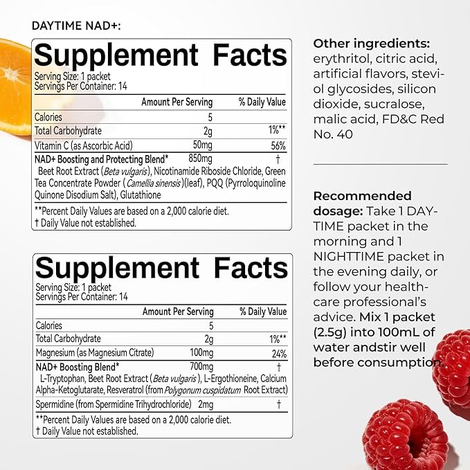 OxyEnergy NAD Supplement 1550 mg &amp Collagen Peptides 800 mg
