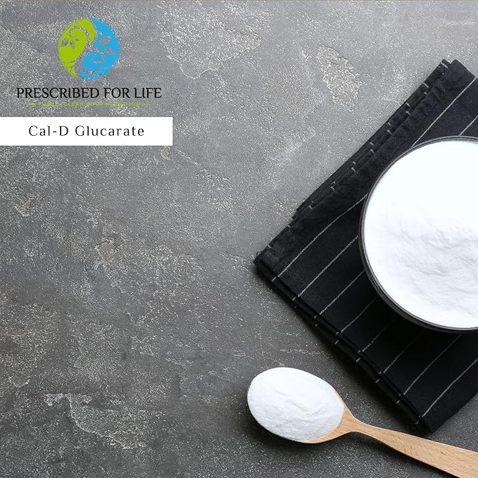 Prescribed for Life Calcium D Glucarate Powder Pure CDG Fine Powder USP Grade Vegan Gluten Free Non GMO (56g)