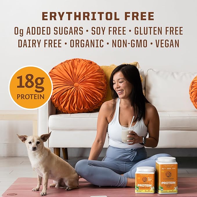 Sunwarrior Active Preworkout Hydration Blend &amp Vanilla Classic Plus Organic Protein Powder Set | Bundle &amp Save | Non-GMO Soy Dairy Filler &amp Gluten Free (30 Servings Each)
