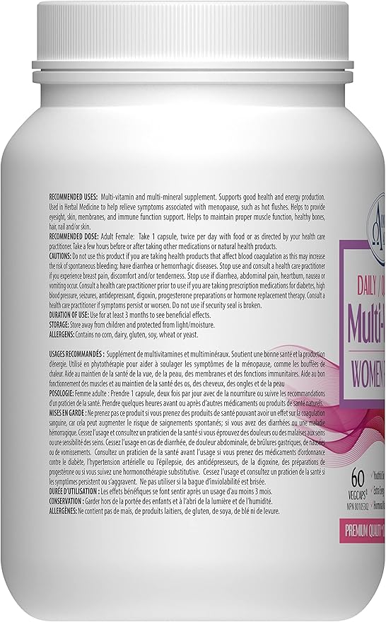 Omega Alpha Daily Multi-VitMin™-Multi-Vitamin and Multi-Mineral supplement-60 Caps (Women 50+)