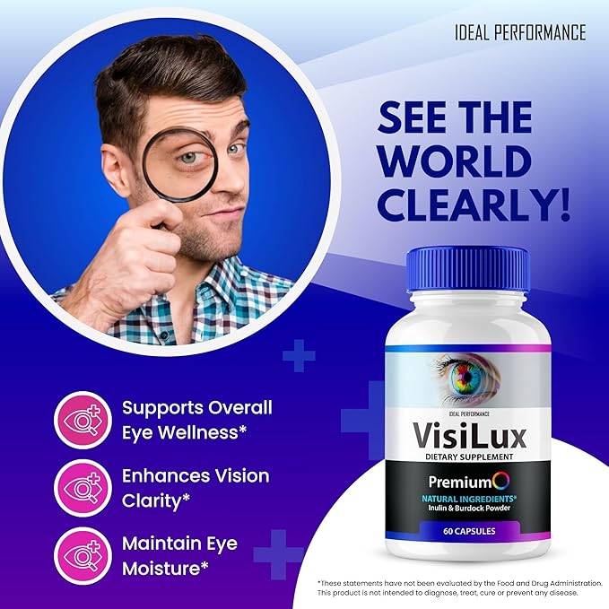 Visilux Eye Health Supplements Capsules Visilux Vitamins Pills - Maximum Strength Visilux All Natural Eye Multivitamin Visilux Eye Health Multivitamin Visi Lux Eye Capsules Reviews (60 Capsules)