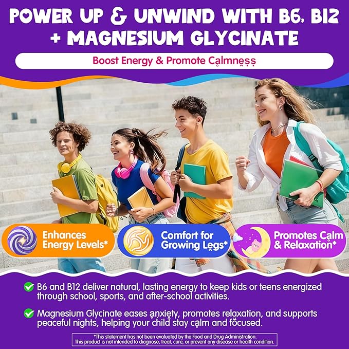 Kids Calcium Soft Chews + D3 &amp K2 for 9+ Calcium Gummies with Calcium Citrate &amp Red Algae Calcium Lion's Mane Omega-3 Magnesium for Bone Health Teeth Energy Brain &amp Mṍṍd Support 60
