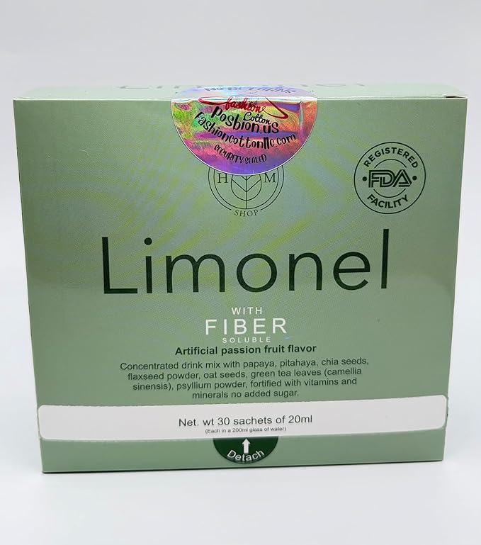 Limonel Prebiotic Fiber Supplement for Digestive Health 30 ea. on The go
