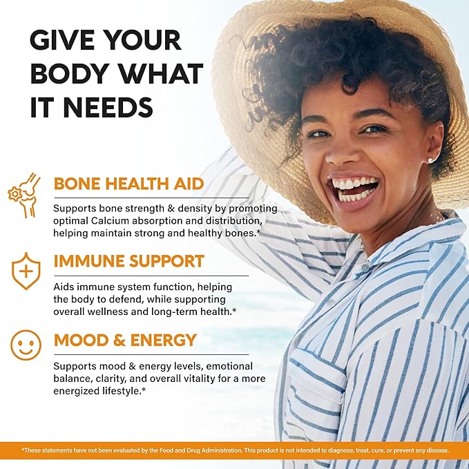 Vitamin D3 K2 - Vitamin D3 10000 iu &amp K2 as MK-7 120 mcg - Immune &amp Mood Support for Bone &amp Teeth Health - with Magnesium Zinc &amp Vitamin C &amp B12 - Highly Bioavailable - Made in U