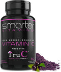 Smarter Raw Whole Food Vitamin C from Berries Premium Antioxidants Bioflavonoids &amp Polyphenols 60 Vegan Capsules