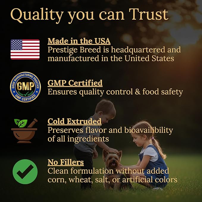 Multivitamins Balanced Nutrition for Your Yorkie 90 Count Made in The USA with Real Bacon