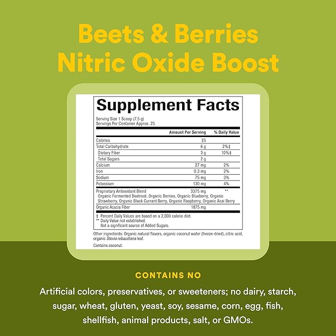 Whole Earth &amp Sea from Natural Factors Beets &amp Berries Antioxidant Boost with Beets Acai &amp More 6.6 oz Powder