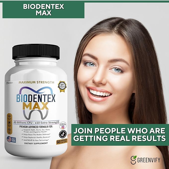 BioDentex Max Maximum Strength Probiotic Supplement 40 Billion CFU 60 Capsules with MAKTREK Bi-Pass Technology for Digestive Health Support (2)