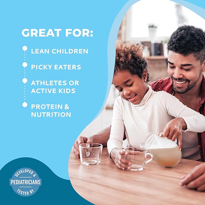 Healthy Heights Grow Daily Kids Protein Drink Mix (Vanilla) - High Protein Shake for Kids 3+