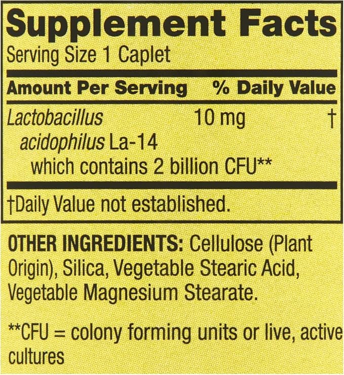 Spring Valley Acidophilus Supplement Probiotics for Women &amp Men Supports Digestive Health 100 Count 2 Billion Active Cultures for a Healthy Digestive System Set wih Basket Goods Store