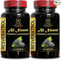 Trans-Resveratrol Capsules | Natural Antioxidant | Healthy Aging &amp Energy Support Formula | Joint &amp Mobility Support - 2 Bottles 120 Capsules
