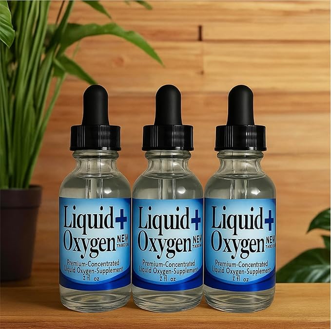 Liquid Oxygen Drops oxygenate The Body Boost Your Energy purify Water and Assist Overall Health Pack 3 Frascos allNatural