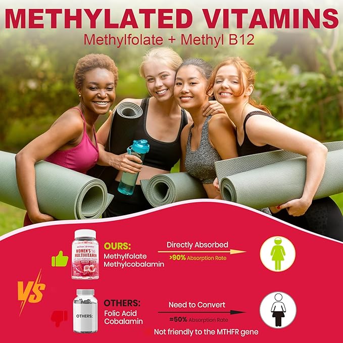 Women 50 Plus Multivitamin Gummies 60 Count + Womens Multivitamin Gummies 120 Count