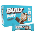BUILT Bar Puff Protein Bars - Coconut - 17g Protein Snack Bars with Collagen - Calorie Conscious &amp Gluten Free - 12 Count