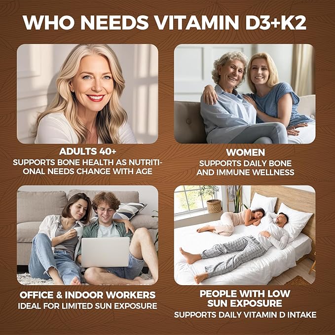 wuliao Real Good Essentials Vitamin D3 K2 10000 iu – 2-in-1 D&ampK Complex Supports Calcium Absorption Immune Health – 300 Softgels (1 Pack)