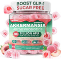 Akkermansia Probiotics Gummies with Prebiotics Fiber 300 Billion AFU Akkermansia Muciniphila with Polyphenol Fruits Resistant Starch Vitamin A D3 B2 for Metabolism Digestive &amp Gut Health 1Pa