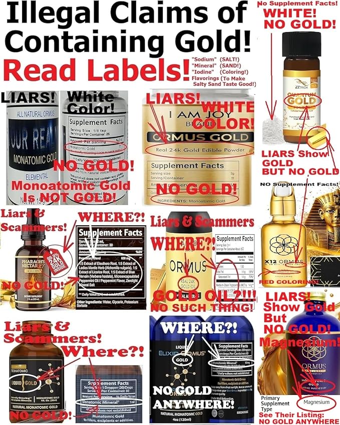 EnerGold® Monoatomic Gold/ORMUS: World's ONLY Pure-G O L D! Deflect Radiation EMFs &amp Low-Energy Frequencies Repair DNA Pineal Gland &amp All Tissues of the Body Energize Aura Chakras...