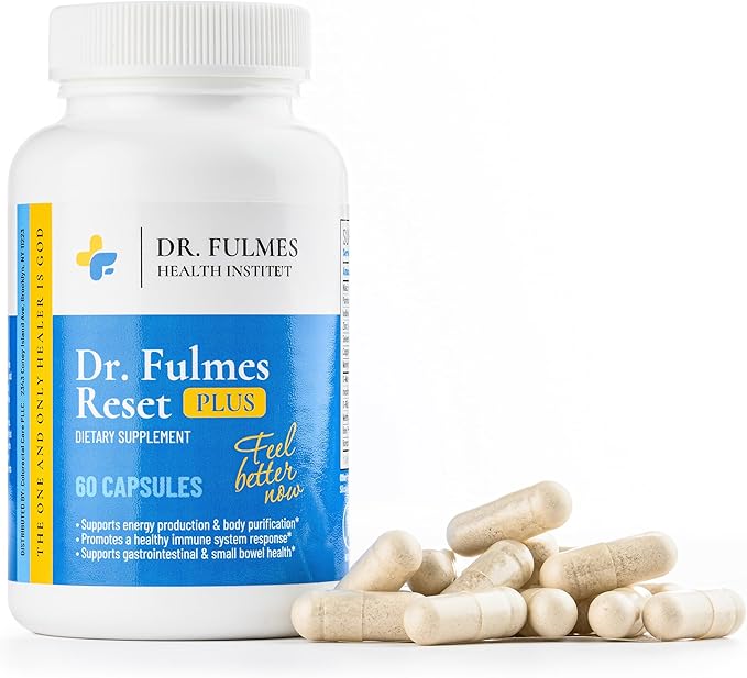 Dr. Fulmes Reset Capsules - Dietary Supplement for Energy Management Immune &amp Digestive Health Support
