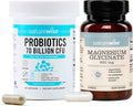 NatureWise [1] Probiotics 70 Billion CFU + Organic Prebiotics - 30 Capsules[1-Month Supply] + [1] Magnesium Glycinate 625mg - Chelated Magnesium - 30 Capsules[30-Day Supply]