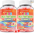 Kids Multivitamin Gummies - Kids Vitamins with Calcium Probiotics Iron Omega-3 Methylated B12 &amp Methylfolate Vitamin D3 K2 B6 A C E Zinc for Healthy Growth - Sugar Free Vegan 120 Gumm