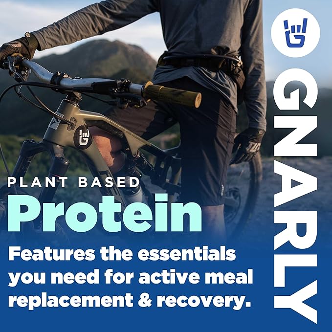 Gnarly Nutrition Performance Greens Lemon Mint (11.64 oz) and Gnarly Vegan Plant Protein Meal Replacement - Chocolate (28.2oz)