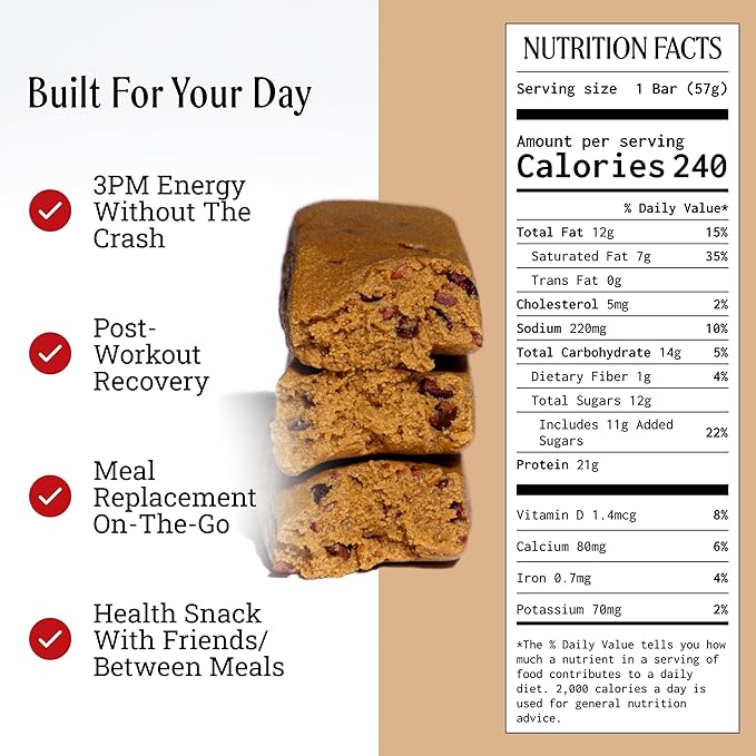 PRIMA ANCESTRAL PROTEIN BAR Grass Fed Protein Bars - 21G Protein – Animal-Based Protein Bar with Beef Tallow Raw Honey Seed Oil Free Low Carb Gluten-Free – Mocha - 7 Pack