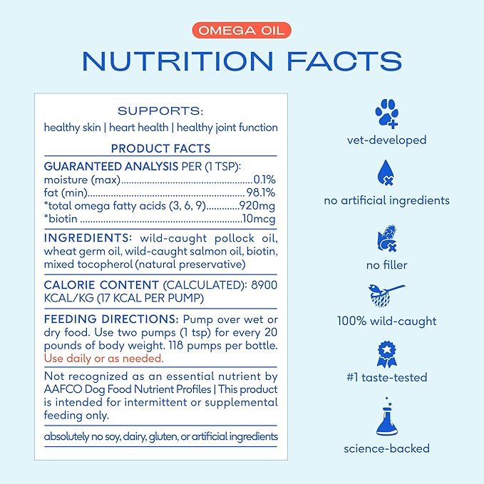 Native Pet Pack Leaders Bundle - Daily Dog Multivitamin (7 oz.) &amp Omega Oil for Dogs (8 oz.) - Omega 3 Fish Oil for Healthy Skin Shiny Coat &amp Strong Joints &amp Daily Multivitamin for Pups