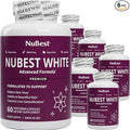 NuBest White - Glutathione 400mg &amp Milk Thistle Extract - Skin Brightening Supplement - Helps Beautiful and Radiant Skin - Antioxidant Supplement &amp Detoxification - 6 Pack | 6 Months Supply
