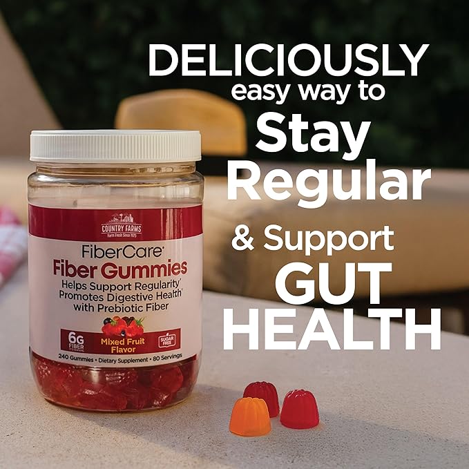Exquisite Fiber Gummies for Digestive Health 240 Count Sugar Free