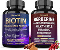 Biotin Complex &amp Berberine Supplement Bundle (120 Capsules)