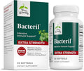 Terry Naturally Bacteril Extra Strength - Immune GI Health &amp Digestive Support Supplement - Gluten-Free &amp Dairy-Free - 30 Softgels (30 Servings)