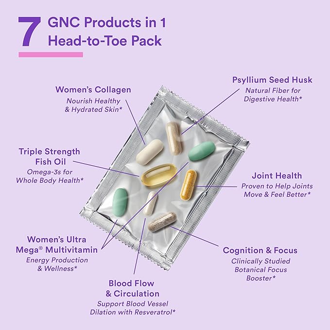 GNC Whole Body Vitapak Program Ultra Premium Proven Multivitamin Blend 7 in 1 Formula 30 Servings