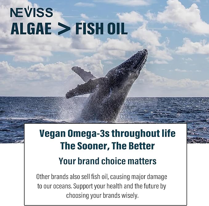 Vegan Omega 3 Gummies 1000mg+Iron Supplement 12.5mg