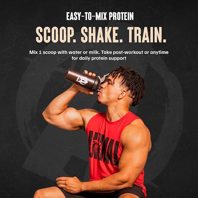 Animal 100% Whey Protein Powder – Whey Blend for Pre or Post Workout Recovery Anytime Low Sugar Protein Boost Meal Replacement with BCAA Branched Chain Amino Acids – New Flavor Strawberry 4 lb