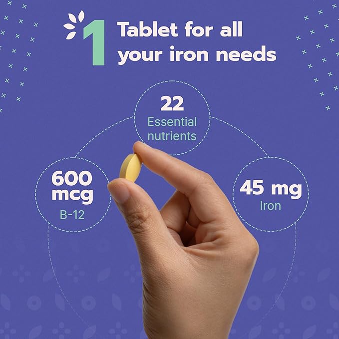 Just One - Once Daily Bariatric Multivitamin with Iron 90 Count for Gastric Sleeve and Gastric Bypass
