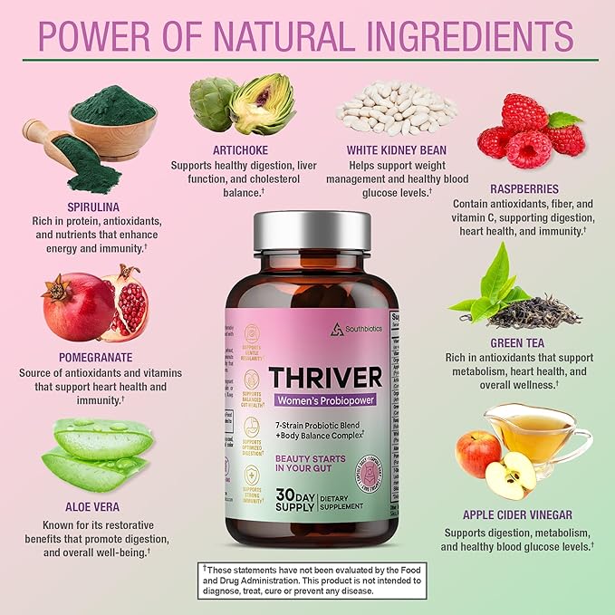 Women’s Probiotic for Gut &amp Feminine Balance | 20 Billion CFU Digestive Support &amp Occasional Bloating Support | 1 Daily Capsule | Vegan Non-GMO Made in USA