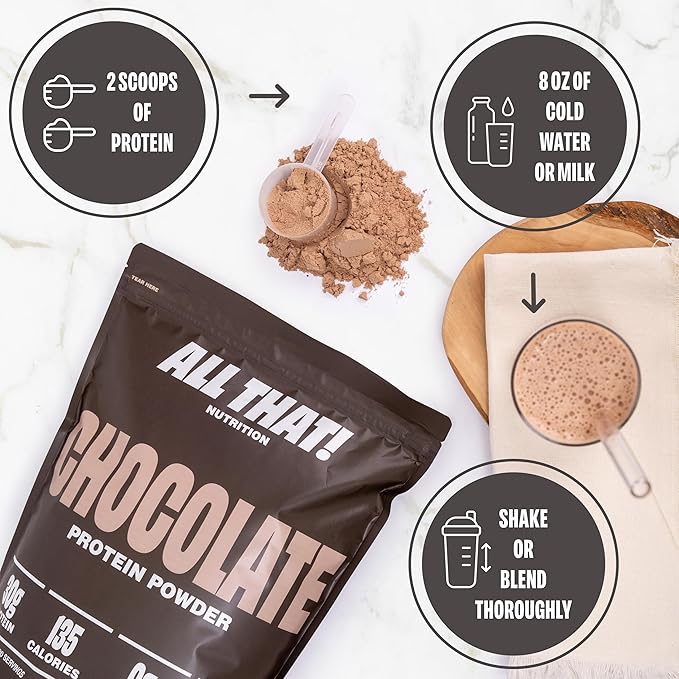 Chocolate Protein Powder 30G Whey Protein Low Calorie 0g Sugar No Artificial Sweeteners Soy-Free &amp Gluten-Free 30 Servings
