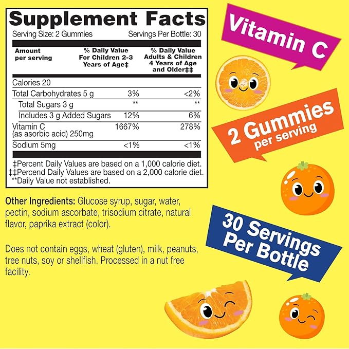 WellYeah Vitamin C Kids + B Complex Kids Gummies Bundle - Great Tasting Vitamin Supplement Gluten Free GMO Free Chewable Gummy
