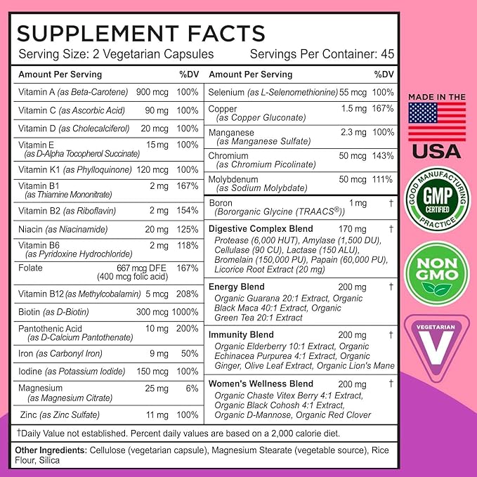 FarmHaven Bundle - Multivitamin for Women and Milk Thistle and Digestive Enzymes