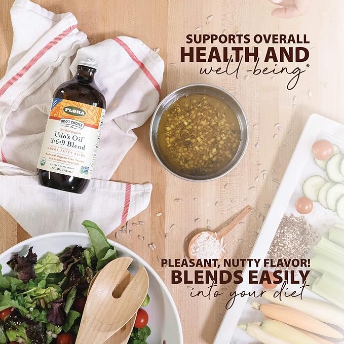 UDO’s Triple Omega 3-6-9 DHA Oil Blend 8.5 oz - &amp Gluten Free