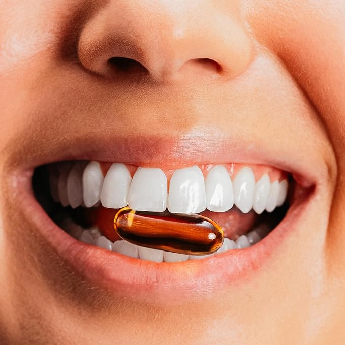 True Grace Omega-3 Fish Oil - 60 Softgels - 1400 mg EPA + DHA - Brain Heart Joint &amp Immune Health - Organic Gluten Free Soy Free