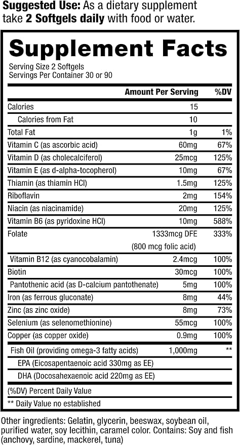 ProRenal+D with Omega-3 Fish Oil Kidney Multivitamin 90-Day Supply